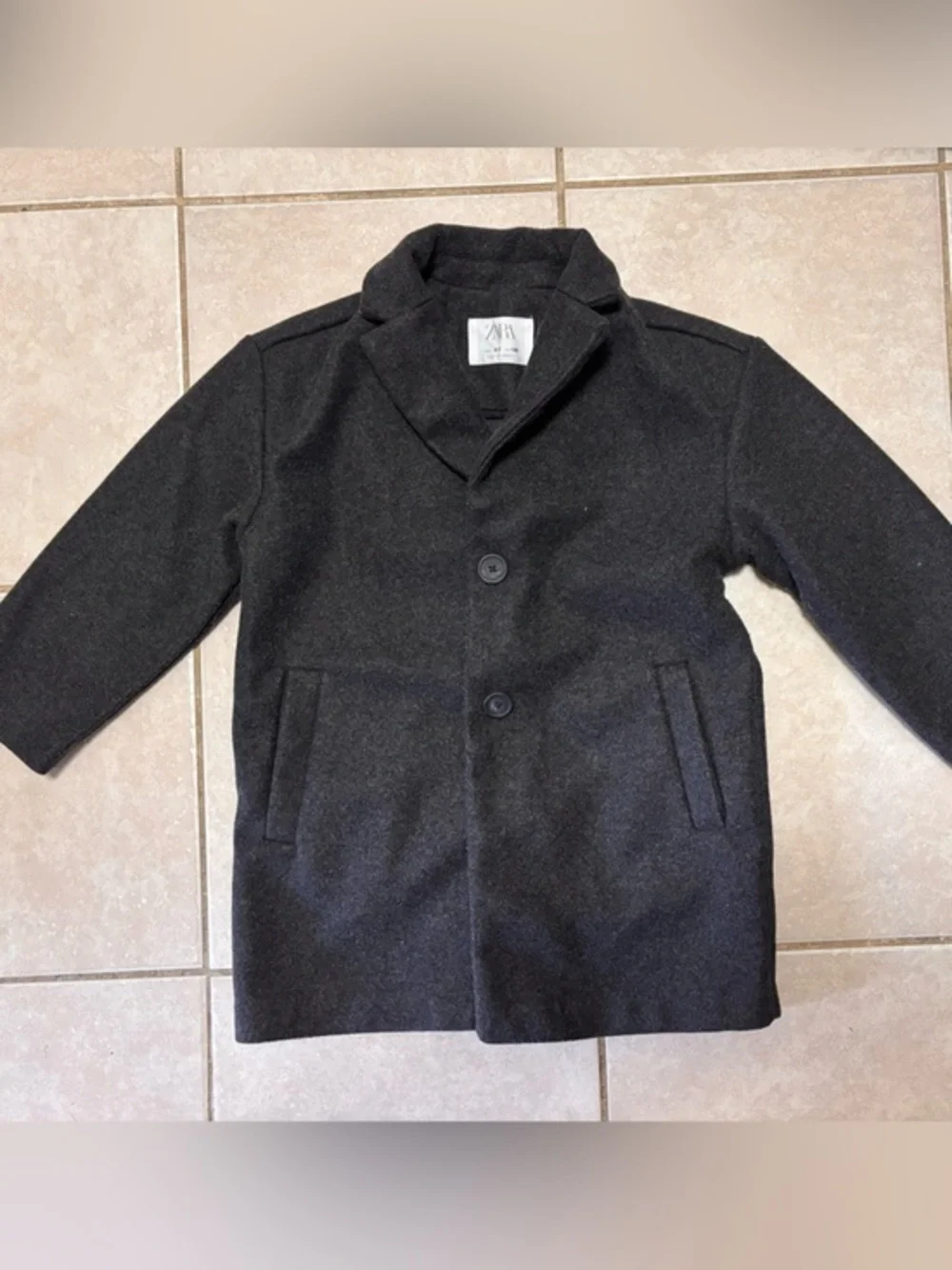 Zara Charcoal Gray Kids Coat Jacket size 6-7